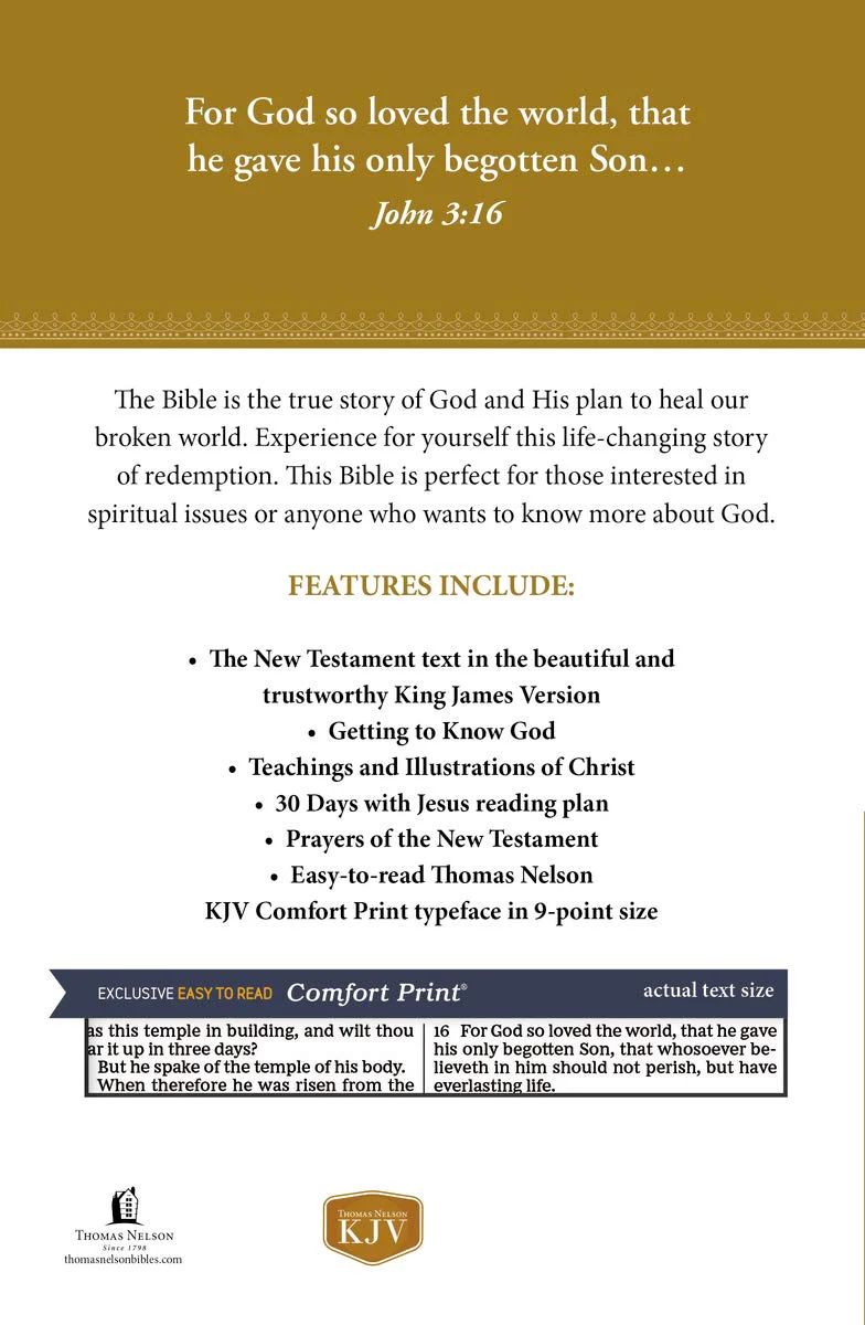 KJV, Holy Bible New Testament, Paperback, Comfort Print Paperback - Image 6