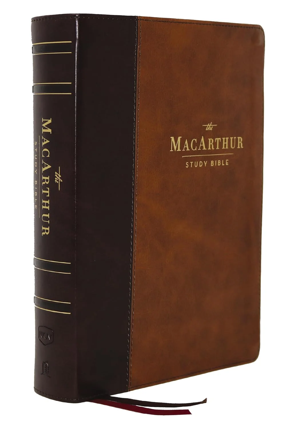 NKJV, MacArthur Study Bible, 2nd Edition, Leathersoft, Brown, Comfort Print: Unleashing God's Truth One Verse at a Time Imitation Leather