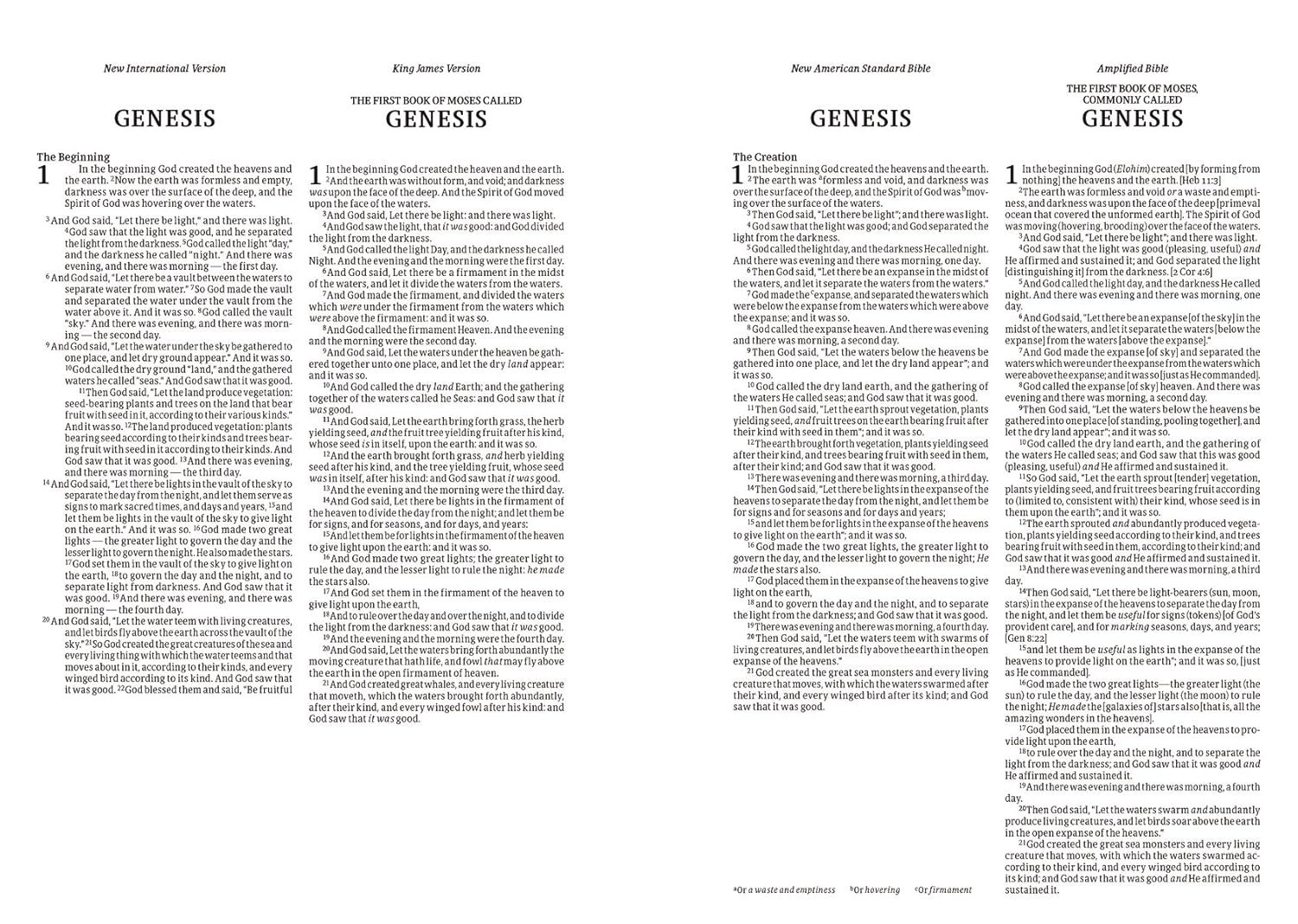 NIV KJV NASB AMP PARALLEL HC - Image 5