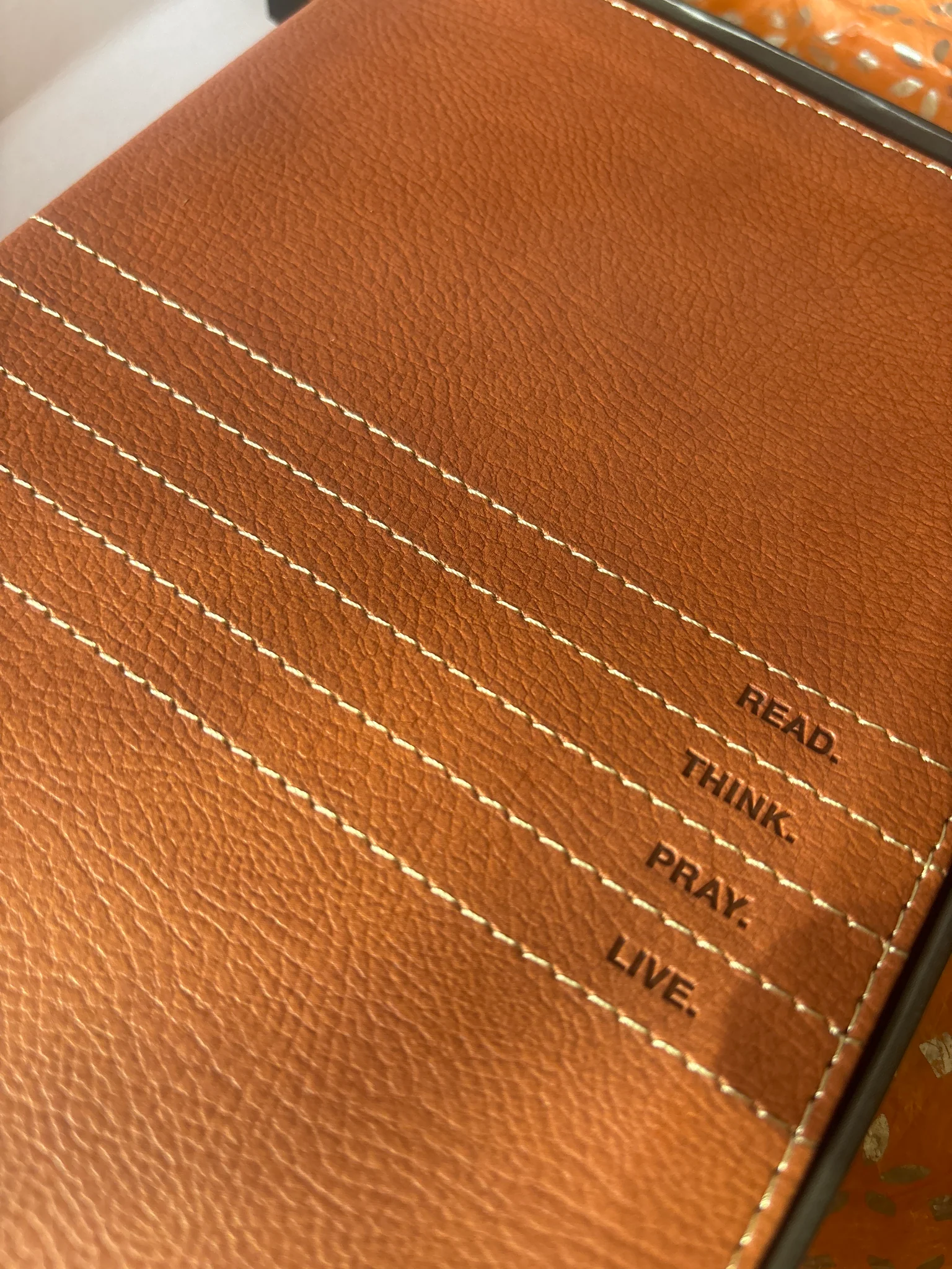 The Message Bible: With Topical Concordance, The Bible in Contemporary Language, Personal Size, Saddle Tan, Numbered Edition Imitation Leather - Image 3